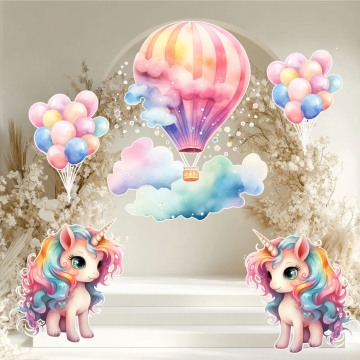 Panou pentru fotografii Unicorni
