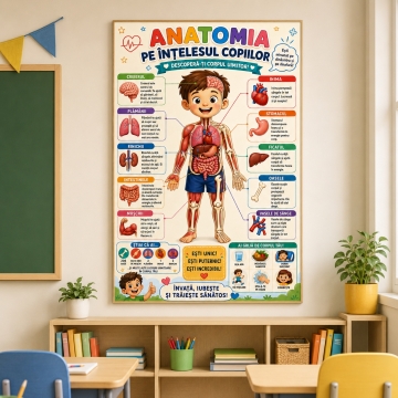 Sticker Educativ - Anatomia pentru cei mici