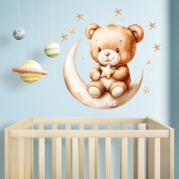 Sticker pentru copii - Ursulet personalizabil