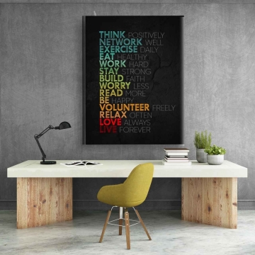 Tablou canvas Convingeri colorate pentru birou