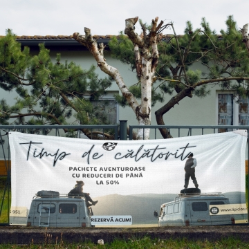 Banner personalizat - Timp de calatorit