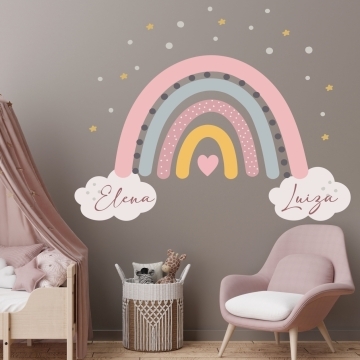 Sticker pentru copii - Curcubeul vesel