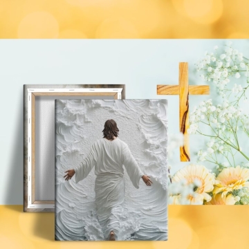 Tablou canvas Iisus Hristos pe apa - tablou artistic