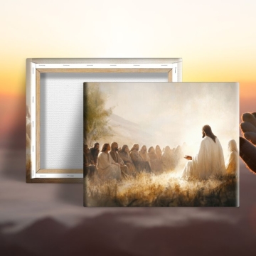 Tablou canvas Iisus vorbind oamenilor
