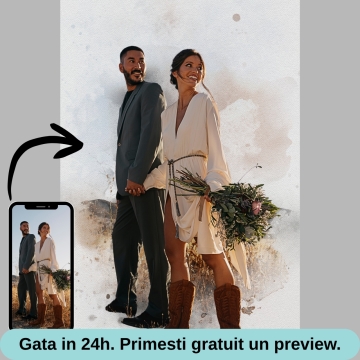 Tablou personalizat în stil Pictură digitală Watercolour