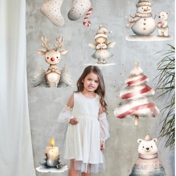 Decor Model vitrina/perete/auto Set Craciun