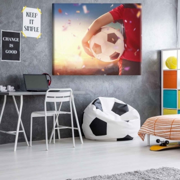 Tablou canvas personalizat Mingia de fotbal
