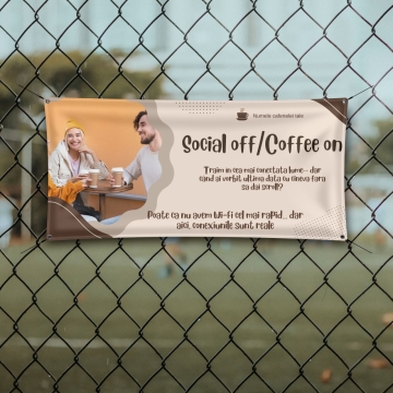Banner personalizat - Coffee on