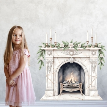 Decor Semineu Focul magic al iernii