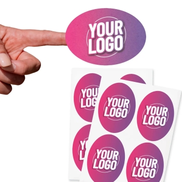 Set stickere autoadezive personalizate dimensiune ⌀ 50mm