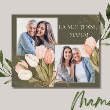Tablou canvas La multi ani, Mama