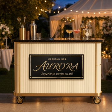 Decor acrilic pentru bar mobil