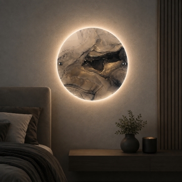 Lampă de veghe din plexiglas cu iluminare LED -Brownie