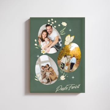 Tablou canvas personalizabil - Trei poze de Paste