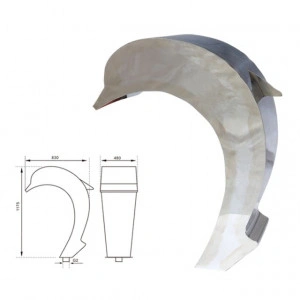 Cascada inox pentru piscina Delfin