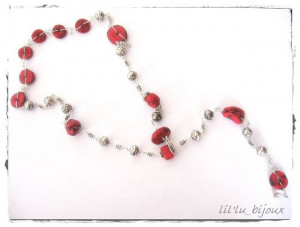 colier ''red cherry'' - Img 4