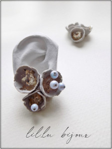 Cercei supradimensionati, clay si Swarovski