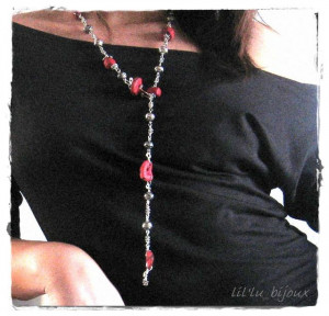 colier ''red cherry'' - Img 2
