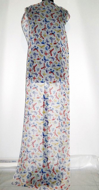 Esarfa retro print fluturi anii '80