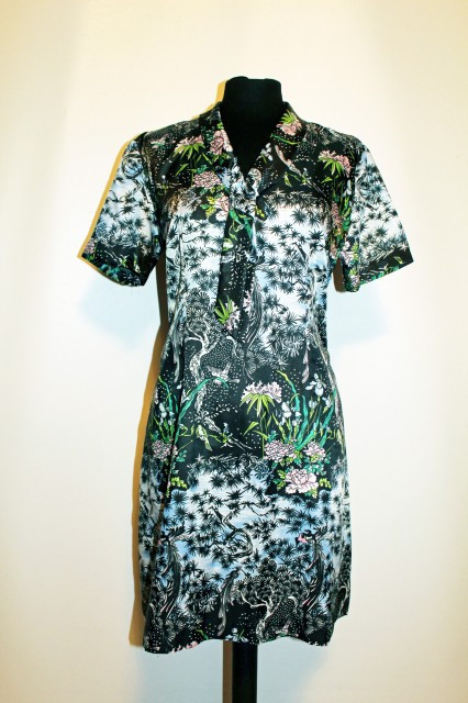 Rochie vintage peisaj acvatic anii '60