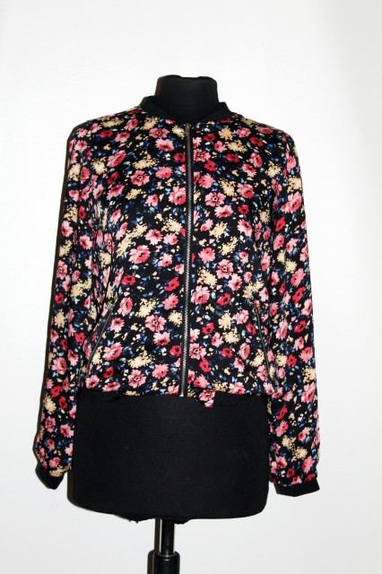 Bomber print floral repro anii '80