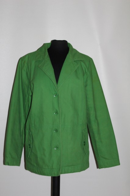 Jacheta denim verde acid anii '90