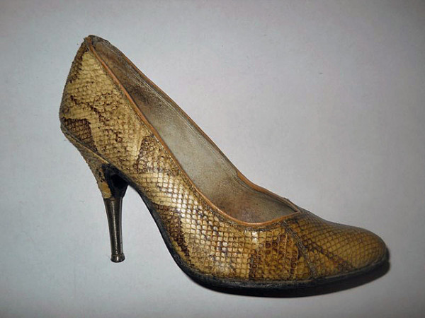 Pantofi vintage din piele de cobra anii '50