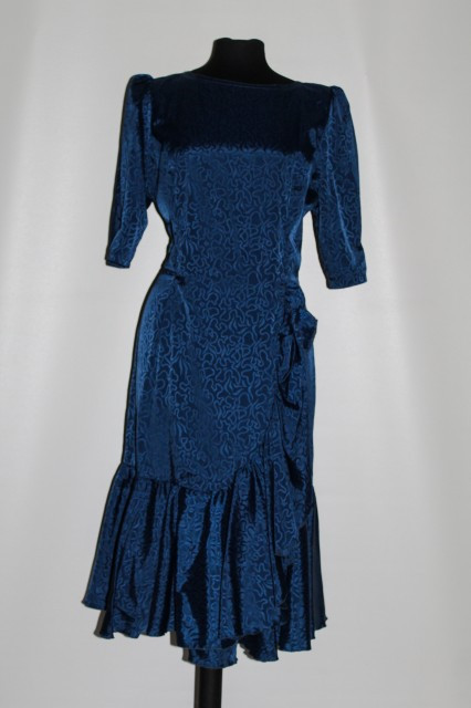 Rochie de ocazie bleumarin anii '70 - '80