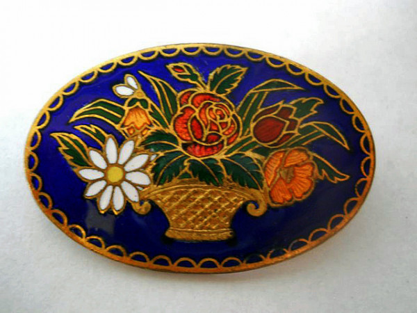 Brosa cloisonne anii '70