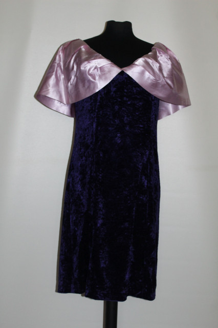 Roche retro din catifea violet anii 80