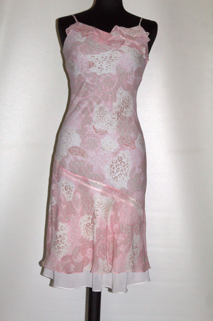 Rochie roz deschis arabescuri repro anii '70