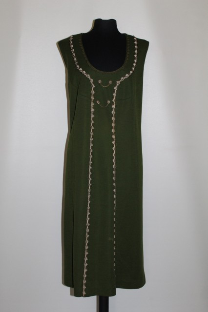 Sarafan oliv din jerse anii '70