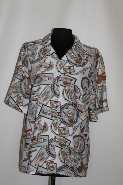 Camasa retro print zeii Greciei anii '80