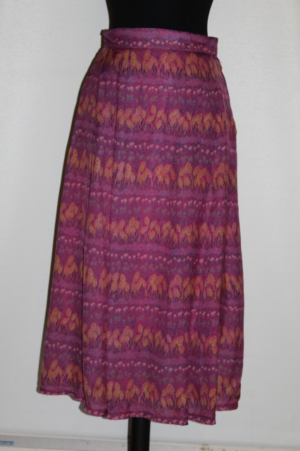 Fusta violet spice de grau anii '60