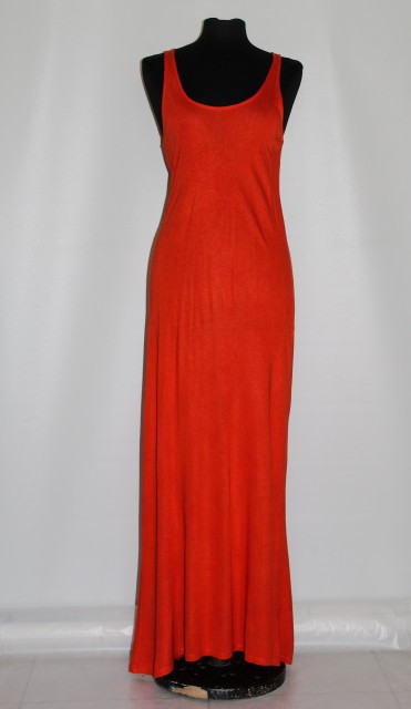 Rochie maxi caramizie repro anii '70