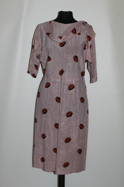 Rochie print frunze stilizate anii '70