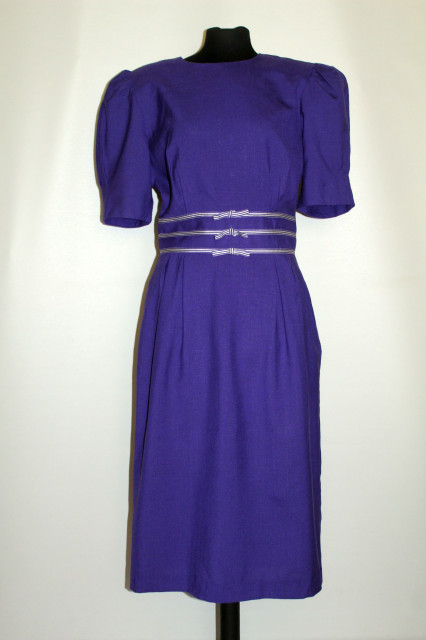 Rochie retro violet anii '80