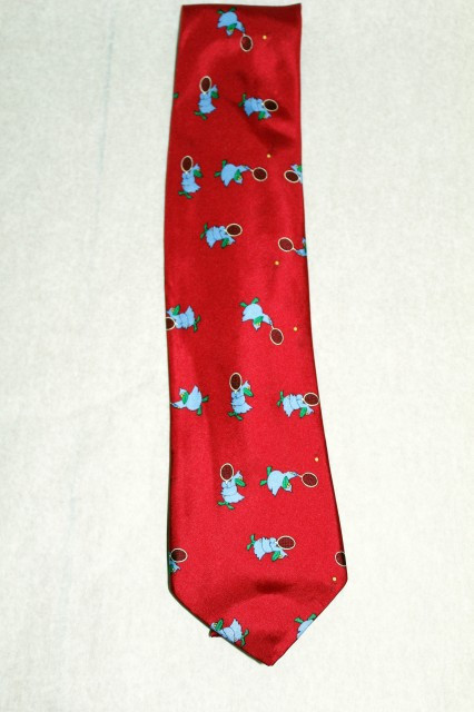 Cravata print Pasarea Dodo anii '90