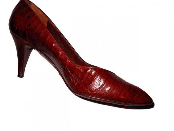Pantofi din piele de aligator "Calvin Klein" anii '80