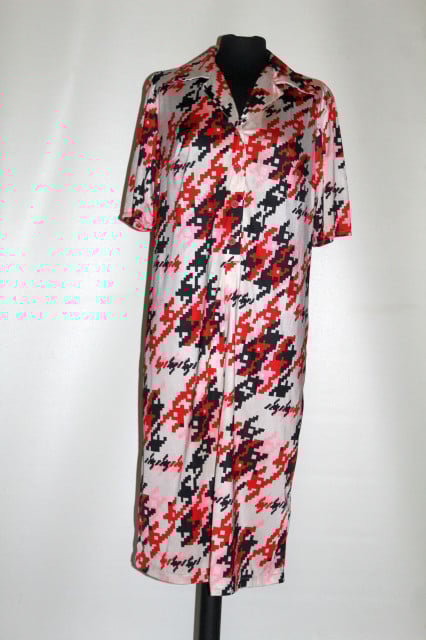 Rochie vintage print decompozitie geometrica anii '60