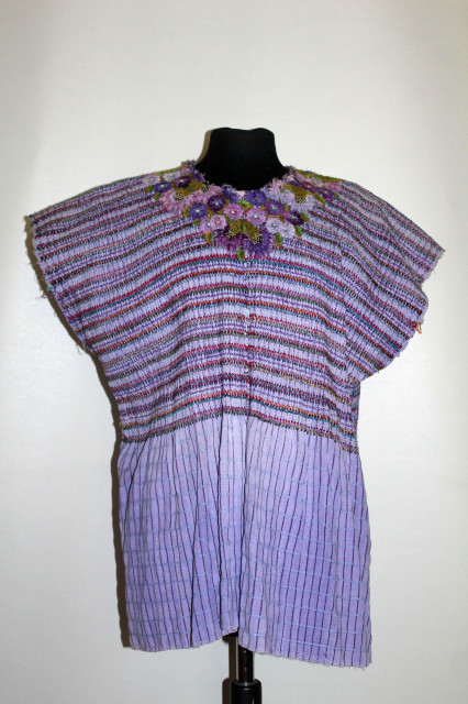 Bluză hippie din tapiserie violet anii 70