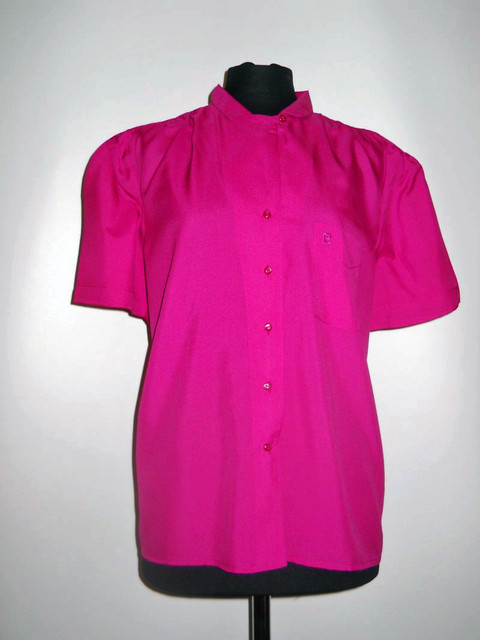 Camasa fucsia "Pierre Cardin" anii '80