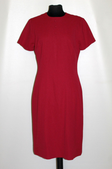 Rochie vintage vișinie model în relief anii 60