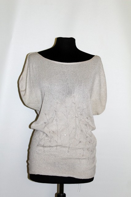 Bluza din tricot brodat anii '80