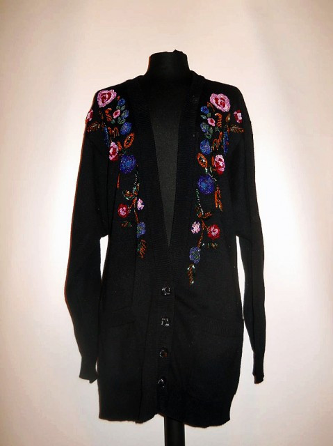 Cardigan retro "Liz Clairborne" anii '80