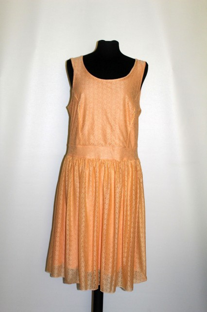 Rochie din dantelă portocalie repro anii 60
