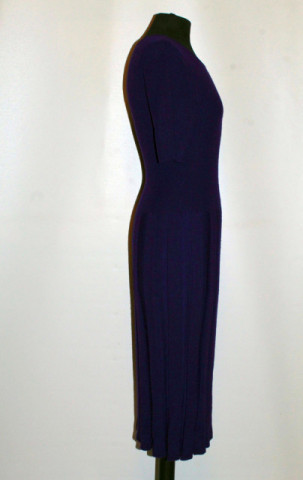 👗 Titlu atrăgător Rochie din tricot Ralph Lauren violet-cardinal – retro chic designer - Img 2