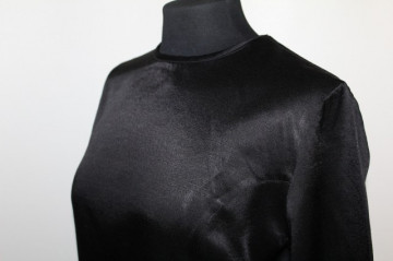 1990s Black Blouse - Img 4