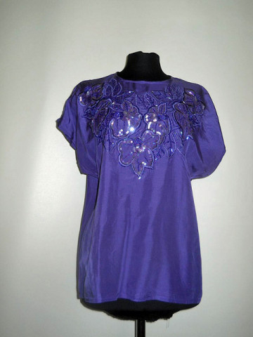 Bluza retro violet anii '80