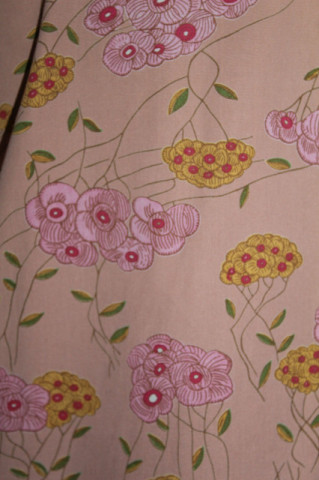Bluză roz print floral repro anii 70